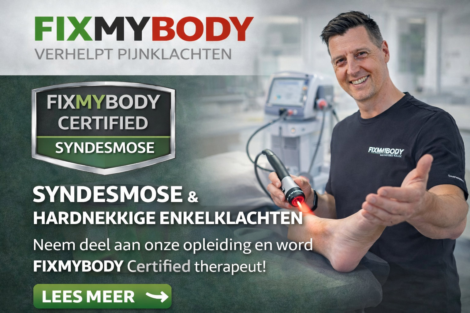 Syndesmose-letsels blijven vaak langdurig klachten geven omdat ze te vaak worden gezien als “gewone enkelverstuiking