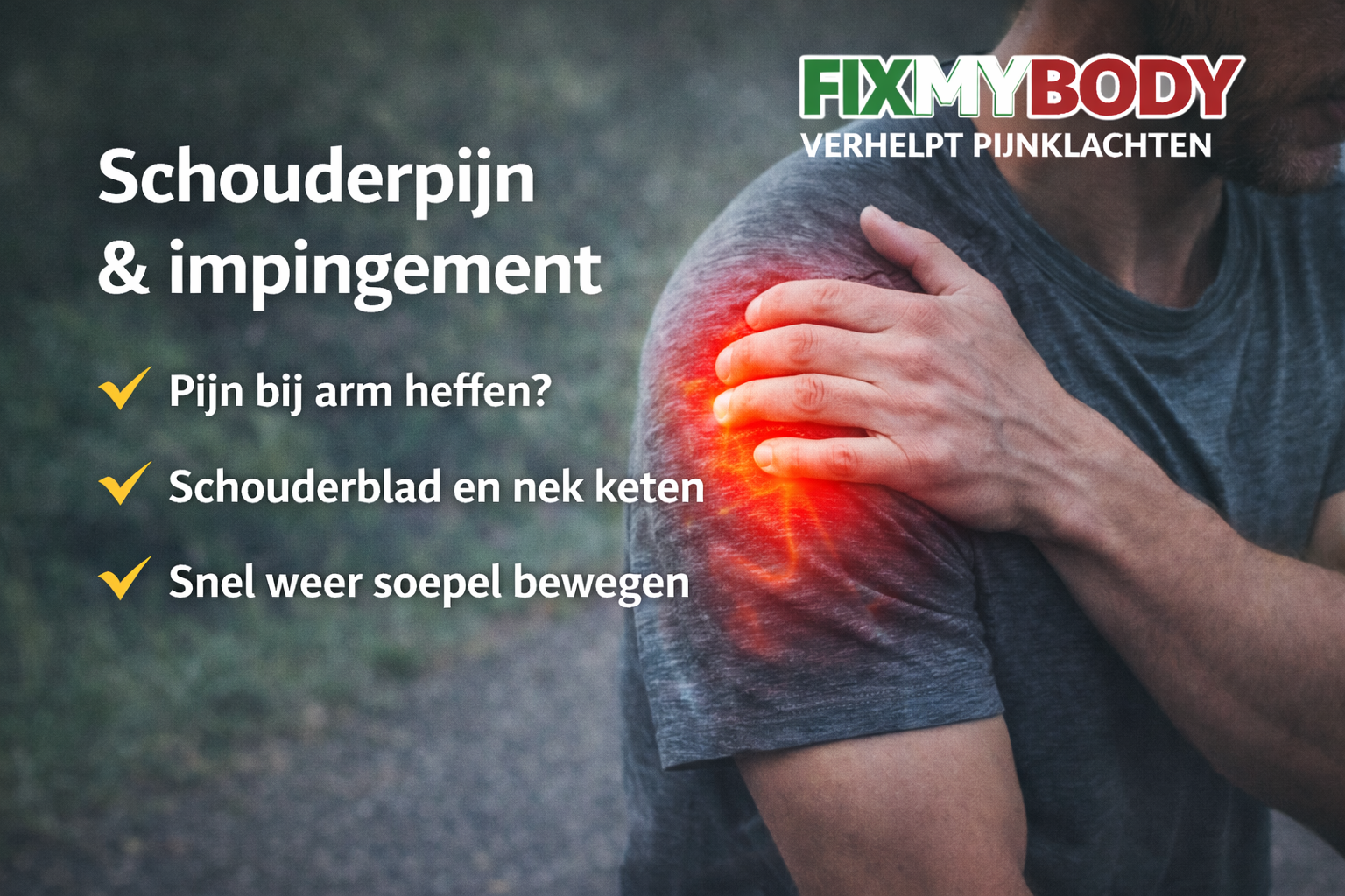 Schouderpijn en impingement klachten opgelost door Fixmybody